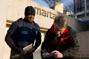 MARTA union members and transit advocates helped ran a petition drive to help derail proposed state legislation intended to curb costs of MARTA. File/Credit: Rory Gordon