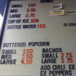 Photo of inexpensive treats at the Starlight Six Drive In.