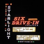 Photo of marquee at Starlight Six Drive-In, Atlanta.
