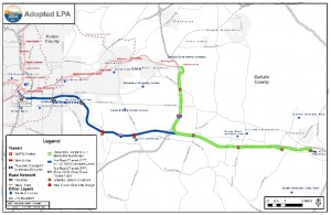 The proposed East Metro CID is dusting off this MARTA expansion route that's been approved by MARTA directors. Credit: itsmarta.com