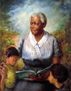 Portrait of Lucy Craft Laney at the Georgia State Capitol. Laney, Henry McNeal Turner, and Martin Luther King Jr. were the first African Americans to have their portraits hung in the state capitol, in 1974.
