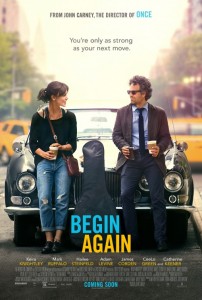 Movie poster for "Begin Again"