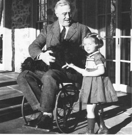 FDR in 1941. One of only a few pictures ever taken of him in a wheelchair.