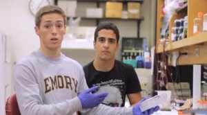 Brian Goldstone (left) and Rostam Zafari are seeking $15,000 in crowdfunding to further research on their proposed field test kit to diagnose the Ebola virus. Credit: indiegogo.com