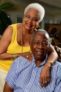 Billye and Henry 'Hank' Aaron (Photos by Byron Small, courtesy of the Atlanta Business Chronicle)