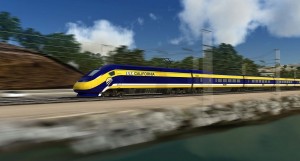 California high speed train rendering
