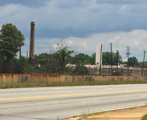Fort McPherson faces this industrial area, across Lee Street