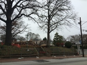 Demolished house at 6th and Juniper - as it was on March 13