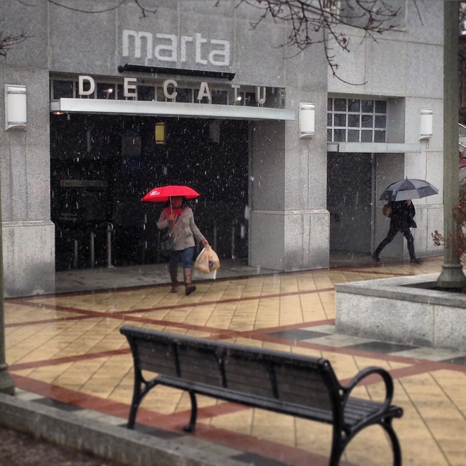 Snow at MARTA