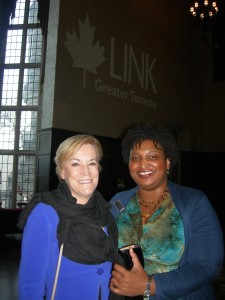 Metro Atlanta Chamber President Hala Moddelmog and Stacey Abrams on Toronto LINK trip