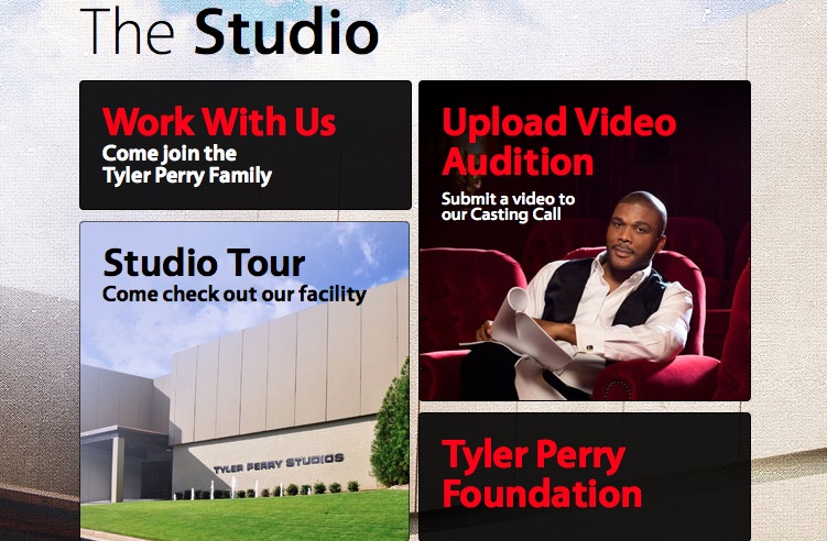Tyler Perry, studio website