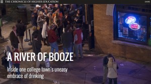 The University of Georgia was featured in a national publication in a story titled, "A River of Booze." Credit: chronicle.com