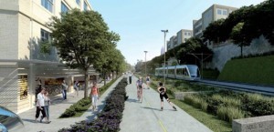 BeltLine with Streetcar along trail