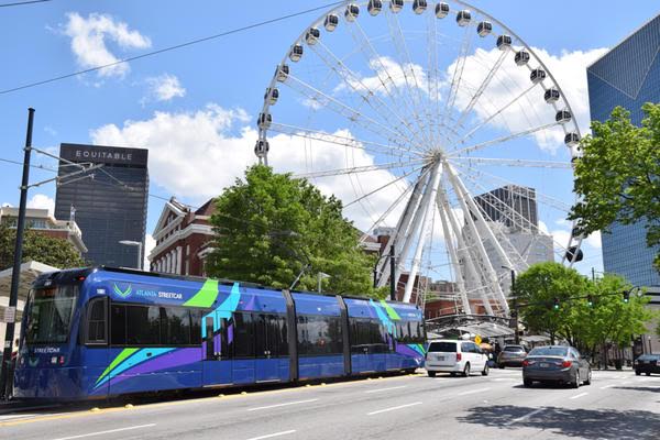 The city of Atlanta is vying for a federal grant to help it extend its streetcar route to the BeltLine.  Credit Alison Guillory / WABE 