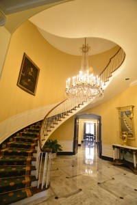 Main staircase of the Governor's Mansion. Photo by Christopher Oquendo