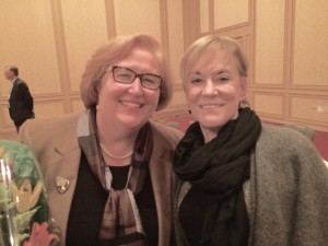 Virginia Hepner receives Lettie Pate Evans award at OnBoard annual dinner. Hala Moddelmog was keynote speaker (Photo by Maria Saporta)