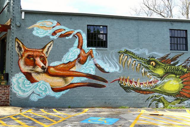 Fox and Dragon by Lisa Panero