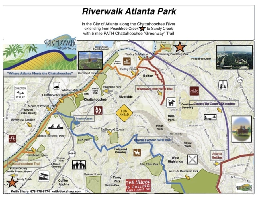 Riverwalk map