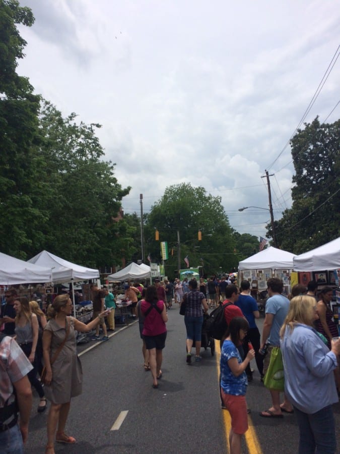 Braving the weather at the Inman Park Festival by Kelly Douglas