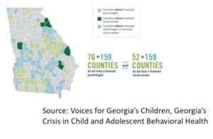 Georgia does not have the capacity to provide mental health services to all the students who need them, according to the Georgia Partnership for Excellence in Education. Credit: Georgia Partnership for Excellence in Education