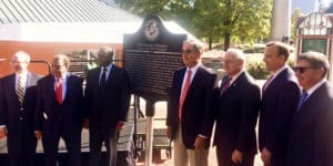 The Georgia Historical Society unveiled a historic marker at Centennial Olympic Park on Nov. 1 to commemorate the 1996 Summer Olympic Games.