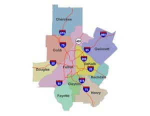 10-county Atlanta region