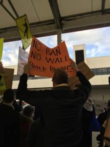 airport protest