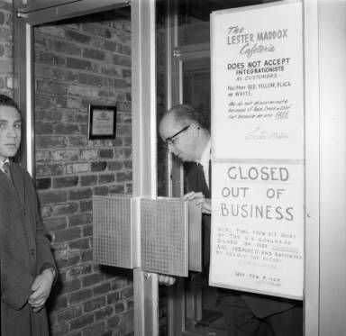 Rather than integrate it, Maddox closed his restaurant in 1965. (Atlanta Journal-Constitution)
