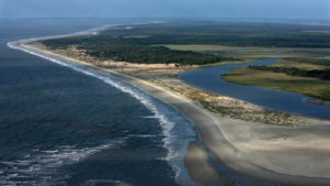 Aerial view of Cumberland Island, May 2017