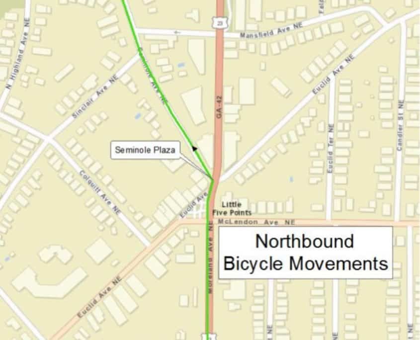 northbound bike movements, moreland