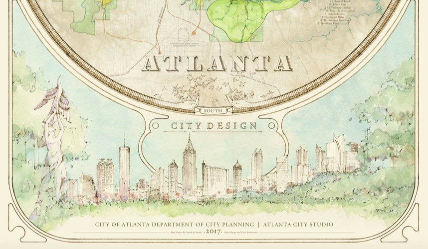 Atlanta City Design watercolor