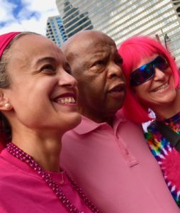 John Lewis, unidentified supporters, Pride Parade 2017