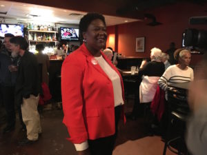 Atlanta City Council president candidate Felicia Moore on Tuesday night. Credit: Maggie Lee