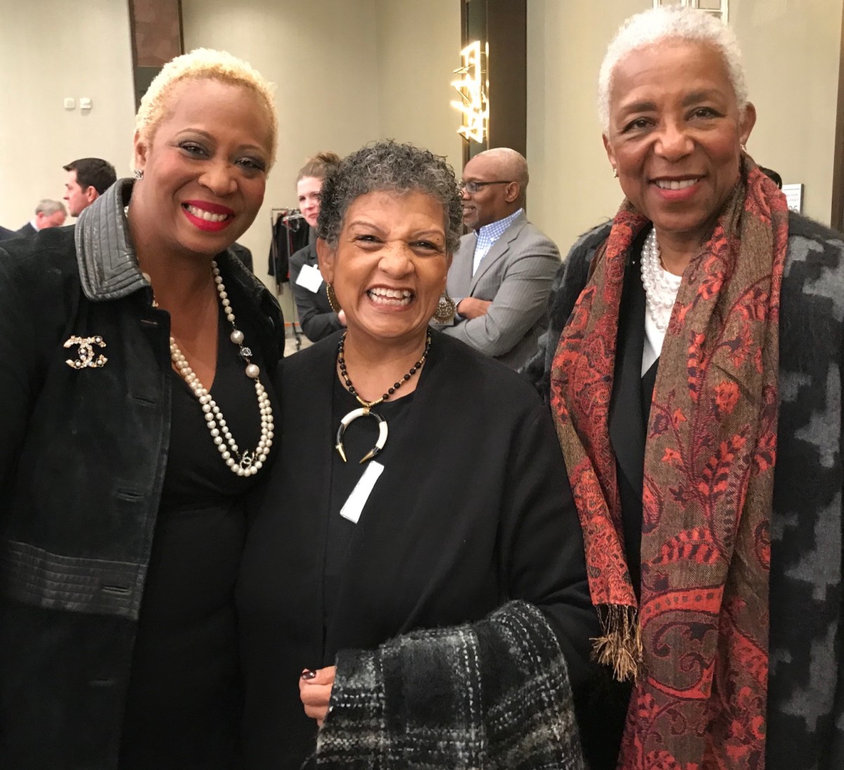 Former MARTA CEO and General Manager Beverly Scott (center) with guests at the State of MARTA breakfast. Credit: Kelly Jordan
