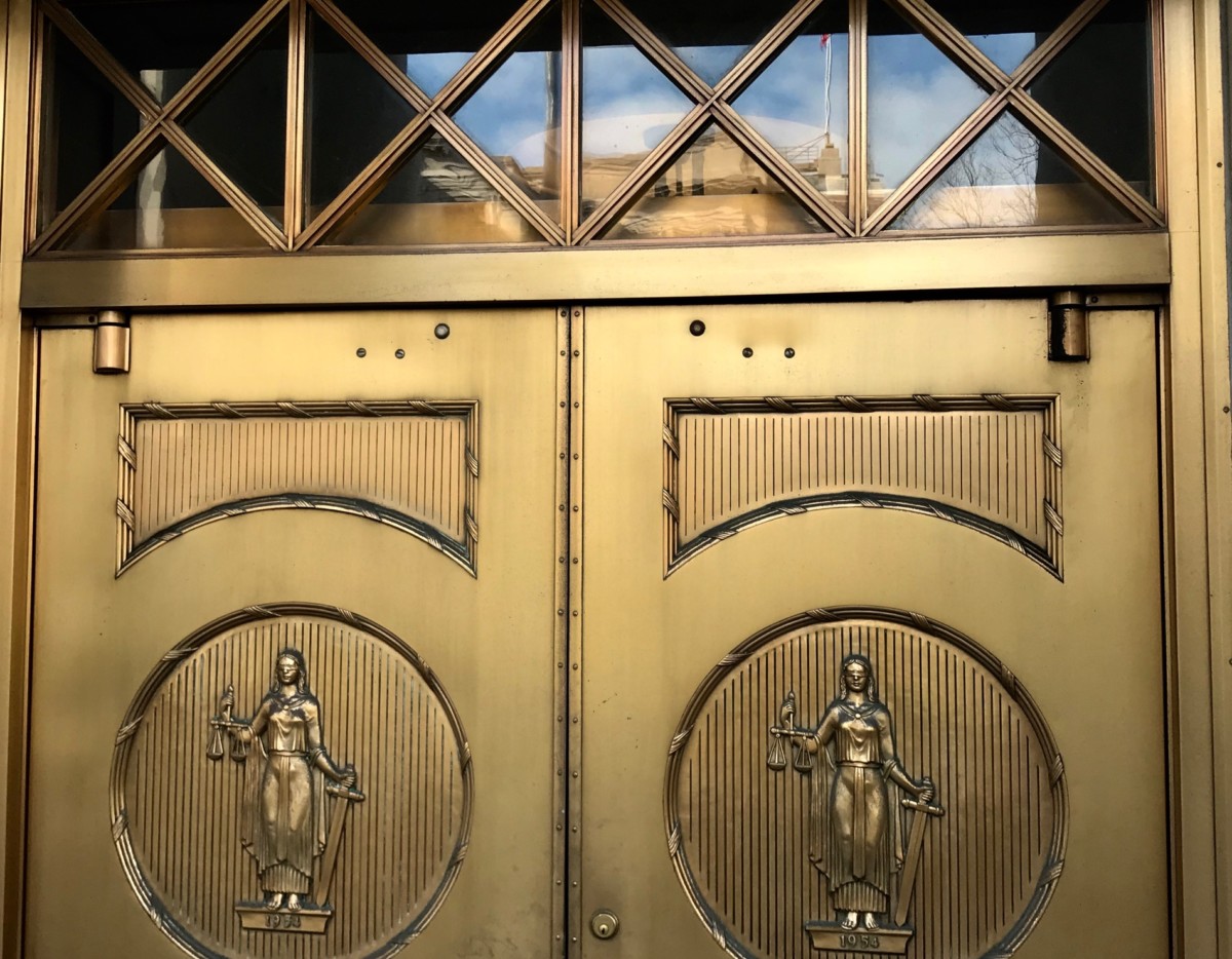 The Doors of the state of Georgia's Judicial Building Downtown. Credit: Kelly Jordan