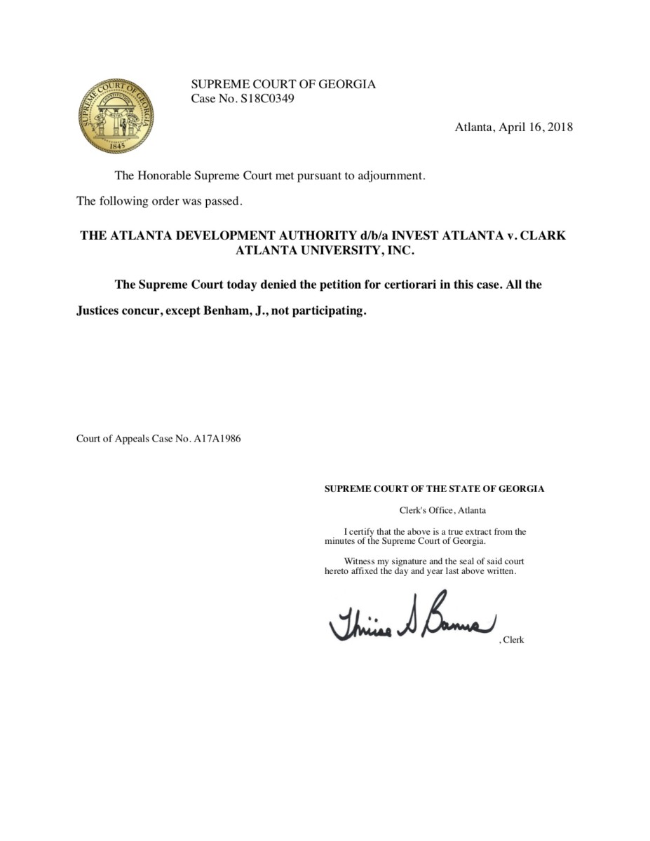 Georgia Supreme Court rules in favor of Clark Atlanta and against ...