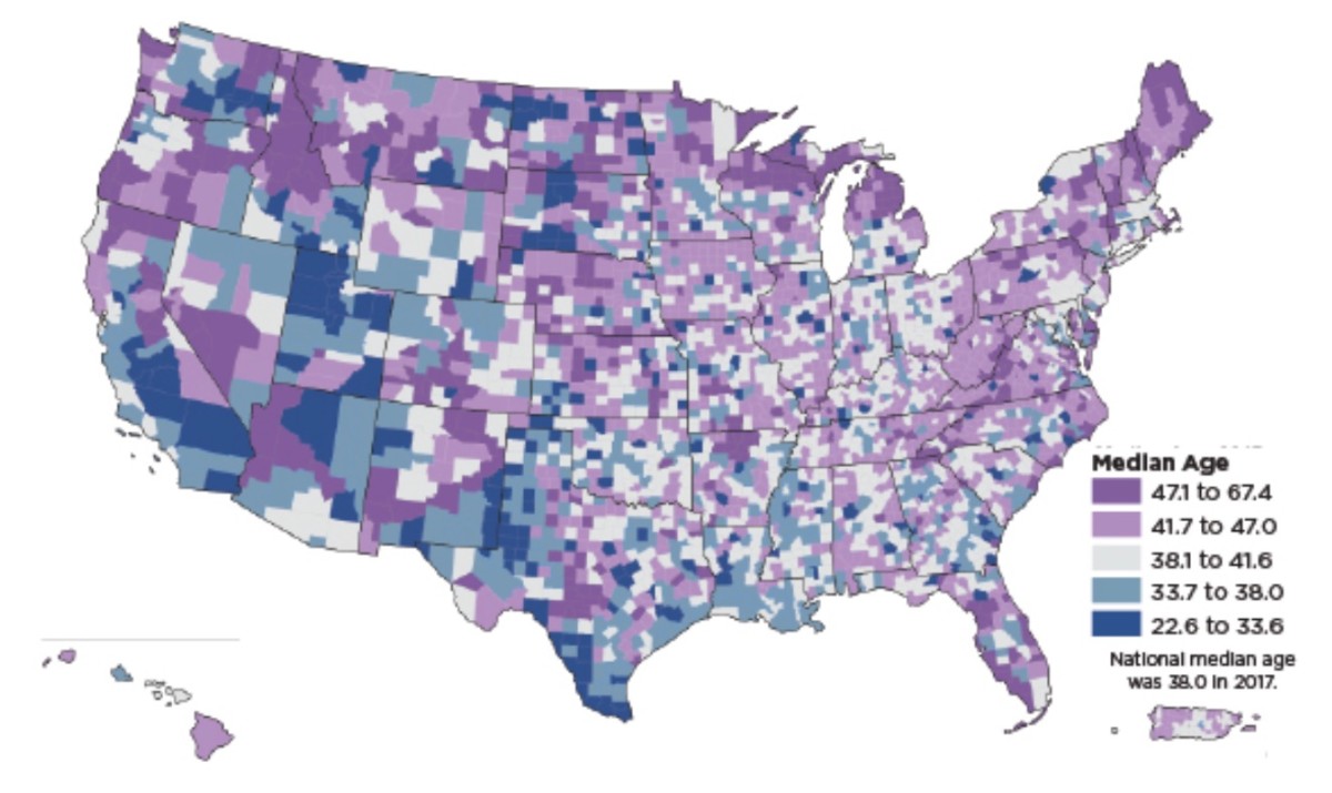 census, youngest counties