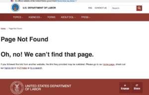 labor page, missing
