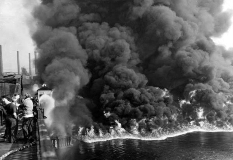 Cuyahoga River fire, 1952