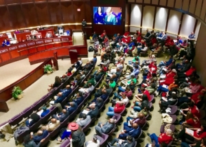 Atlanta City Council chambers were packed Monday, ahead of the Gulch vote. Credit: Kelly Jordan