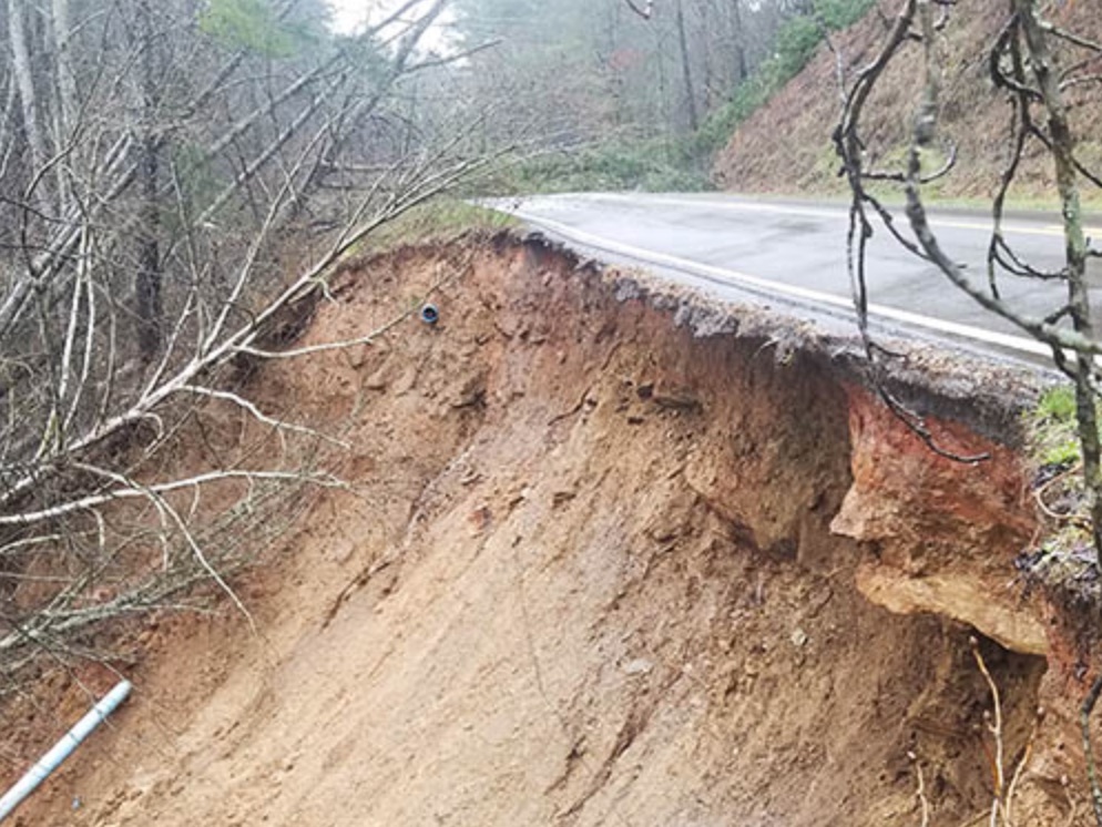 Pickens County washout