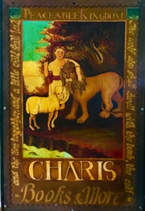 A Charis sign from the mid-70s. Credit: Kelly Jordan