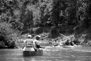 South River, B:W paddlers, May 19, 2019