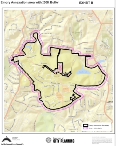 Emory annextation, with buffer zone