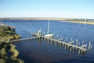 sea level rise, apalachicola docks