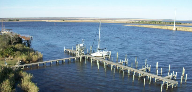 sea level rise, apalachicola docks