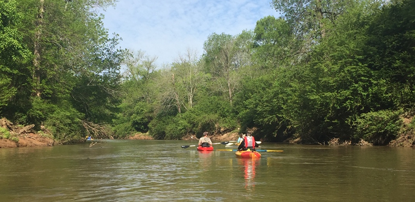 Two kaykers on the South River