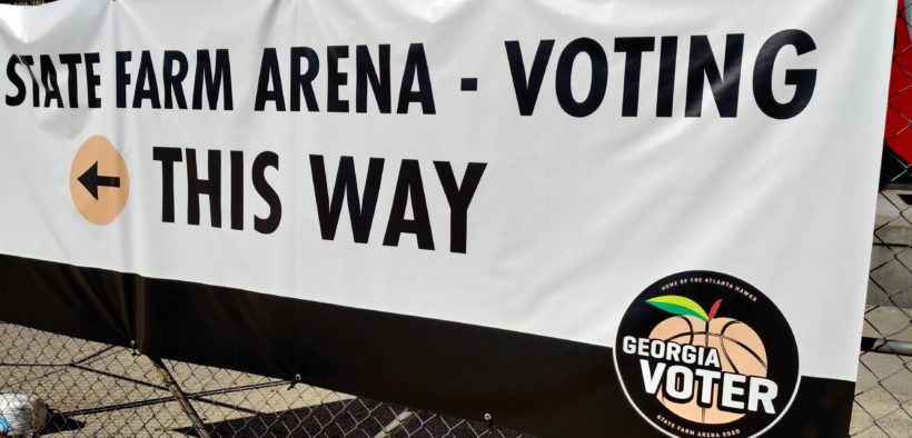 State Farm Arena, voting, polling copy