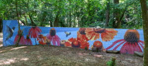 Permanent Woodland Trail Mural by Alison Hamil