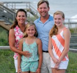 photo of former Atlantans Brian and Sassy Henry with daughters Camille and May May on Pawleys Island, site of their Sea View Inn.